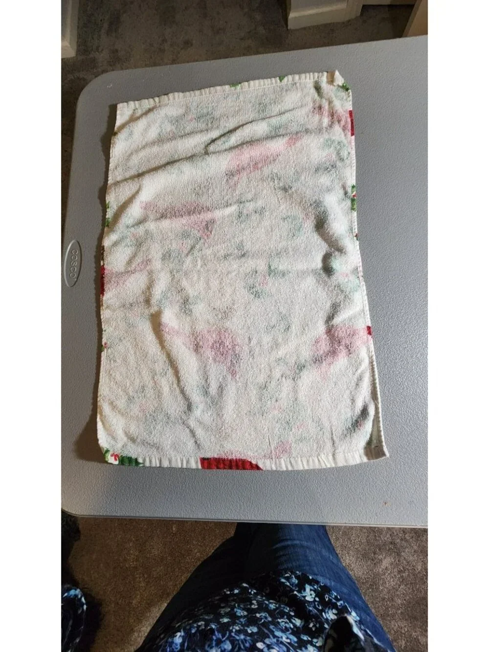 Christmas Hand Towels Set of 3 Cardinals Trees Cotton Cottagecore Holiday Decor